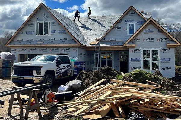 a home in the process of being built